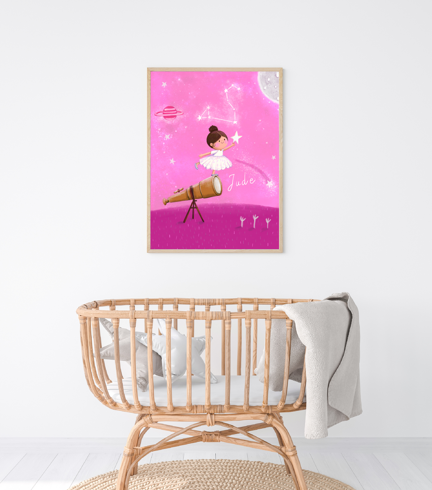 Reaching for the Stars printed Canvas (Customised) 40*60cm | لوحة كانفاس مطبوعة "نَحو النجوم"