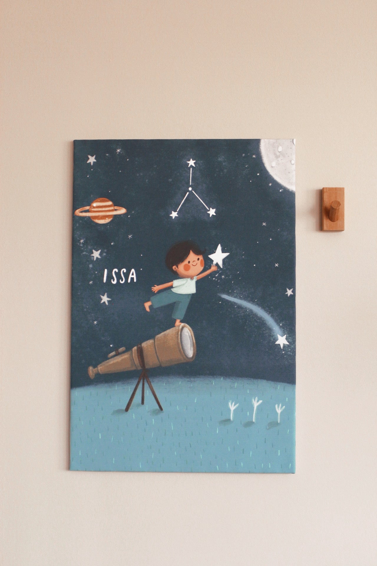 Reaching for the Stars printed Canvas (Customised) 40*60cm | لوحة كانفاس مطبوعة "نَحو النجوم"