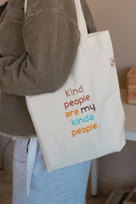 Tote bag (Small) | Kind people