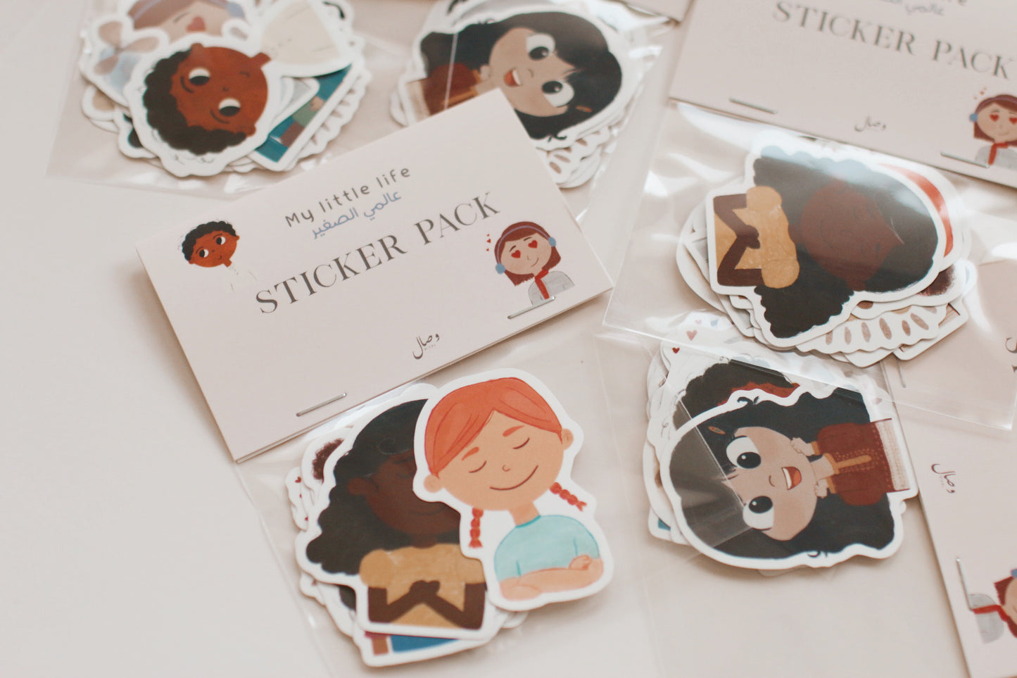 مُلصقات عالمي الصغير | children sticker pack