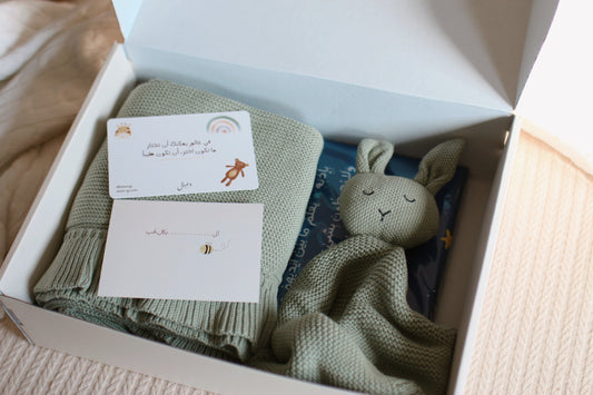 Wisal New born box (Sage green) | صندوق وصال للمواليد